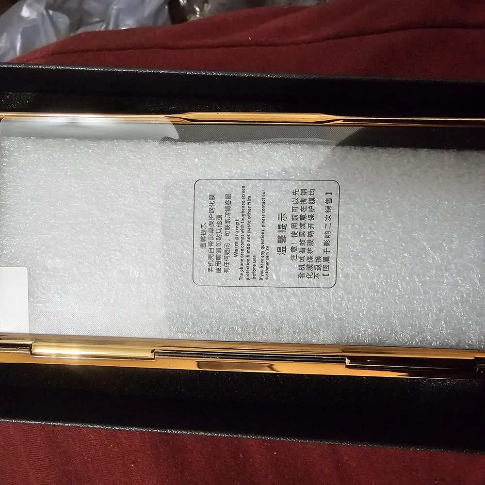 Samsung Gold and Purple Phone Case GALAXY Z FOLD 6